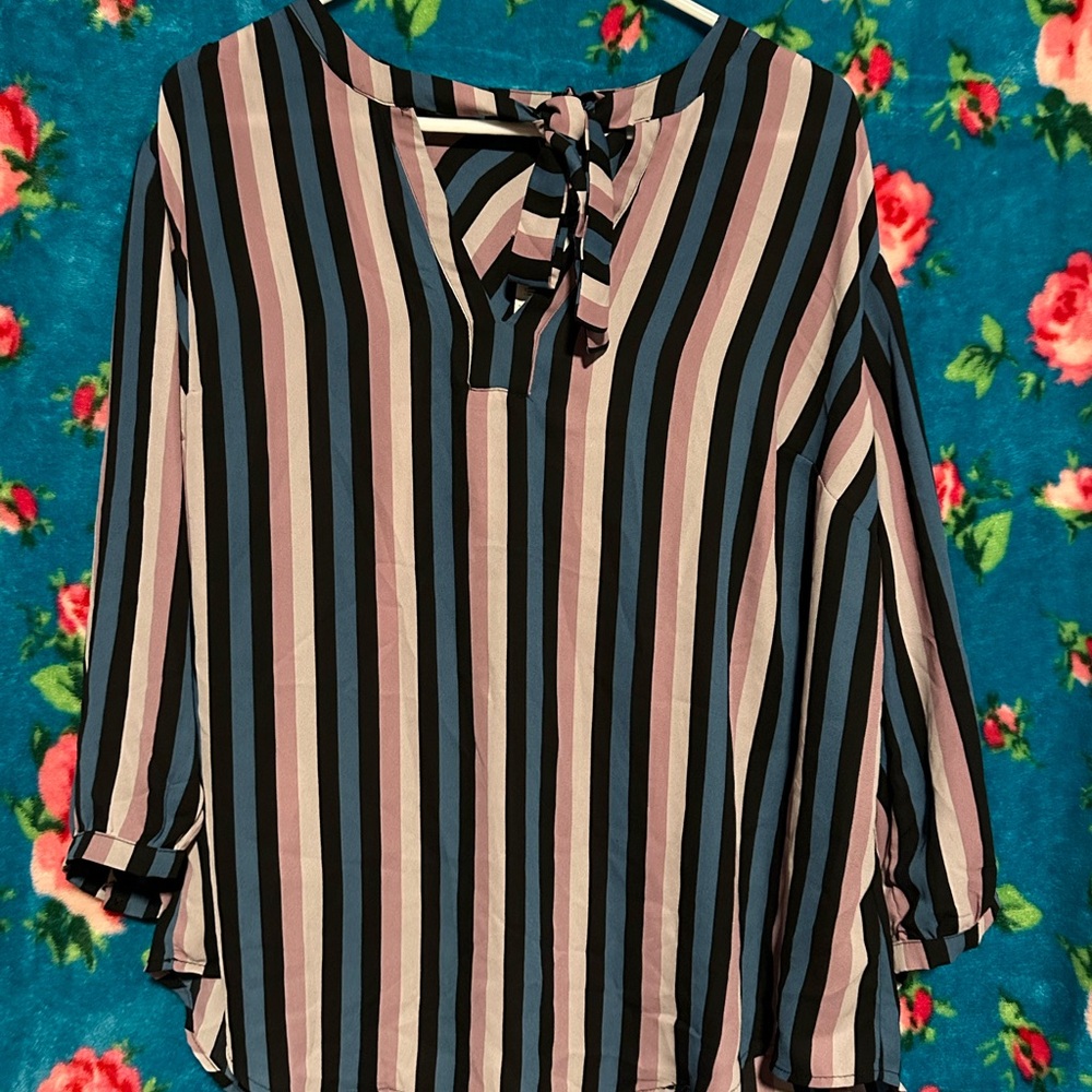 Torrid Striped Blouse